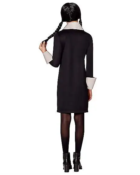 Spirit Halloween Kids Wednesday Addams Costume - The Addams Family 2 4 Spirit Halloween Kids Wednesday Addams Costume - The Addams Family 2 - Image 2