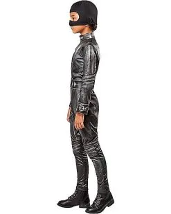 Spirit Halloween Kids Catwoman Costume Deluxe - The Batman -Halloween Clothing Theme Store 07652183 c