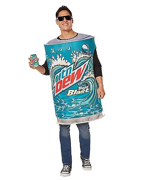 Spirit Halloween Adult 3D Mountain Dew Baja Blast Costume 3 Spirit Halloween Adult 3D Mountain Dew Baja Blast Costume