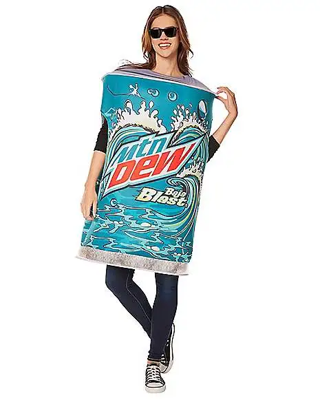 Spirit Halloween Adult 3D Mountain Dew Baja Blast Costume 5 Spirit Halloween Adult 3D Mountain Dew Baja Blast Costume - Image 3